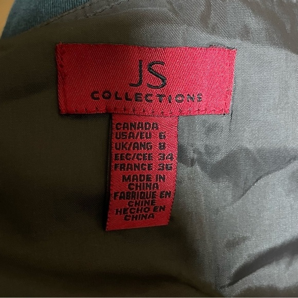 JS Collections Brown Lace Shell Spaghetti Strap Evening Gown Cocktail Dress Sz 6 - Picture 8 of 9